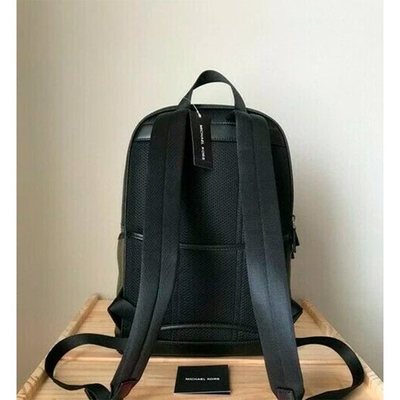 S Michael Kors Kent Sport Utility Large Olive Backpack 37U1LKSC50 Army Green - Picture 2 of 7